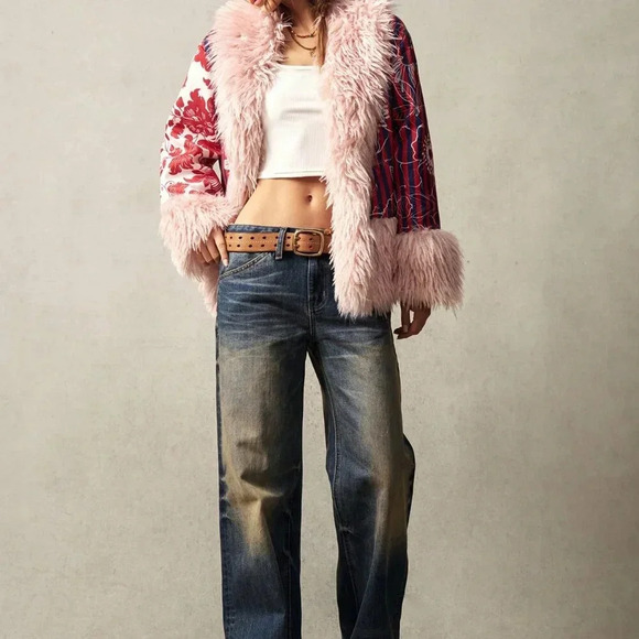 Multicolor Casual Women's Vacation Woven Long Sleeve Regular Jacket - Picture 3 of 8